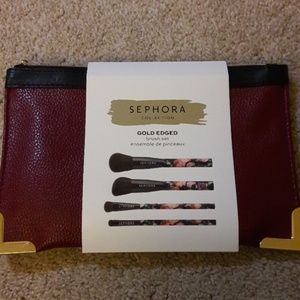 Sephora gold edged brush set
